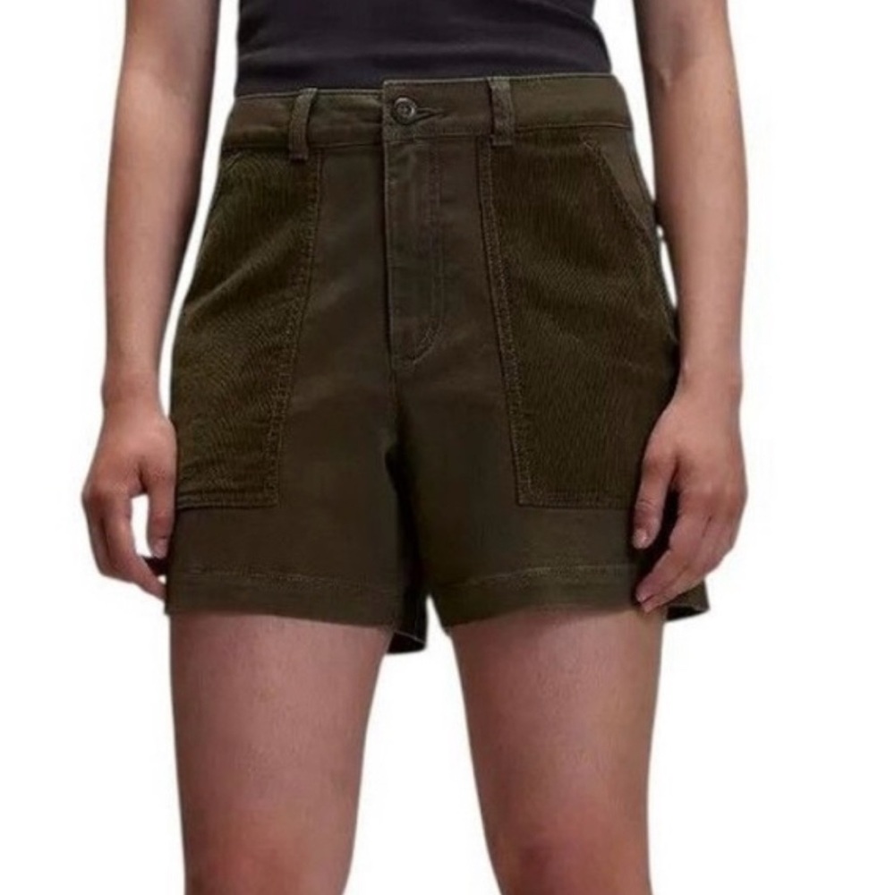 ALPINE DESIGN *NWT WOMENS/10 WAD MIXED FABRIC SHORT | VINTAGE OLIVE
